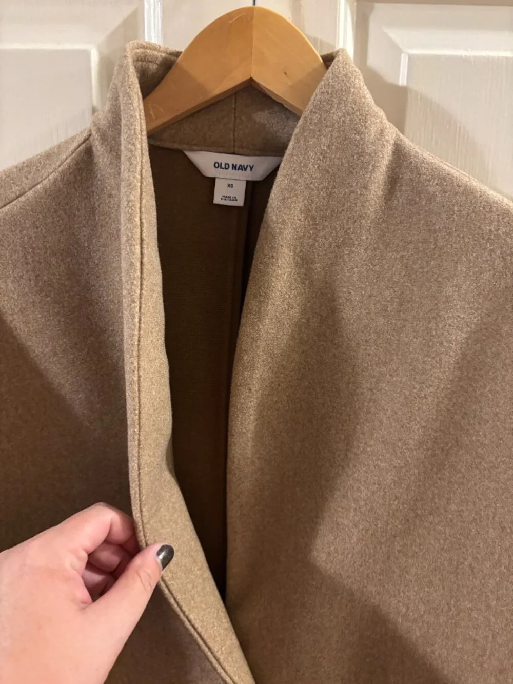Old Navy Women's Long-Line Camel Color Cardigan Coat - EUC ~ Extra Small